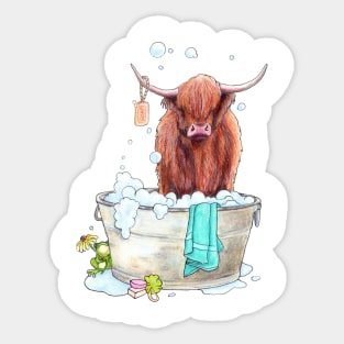 Wee Bonnie Bubble Bath Sticker